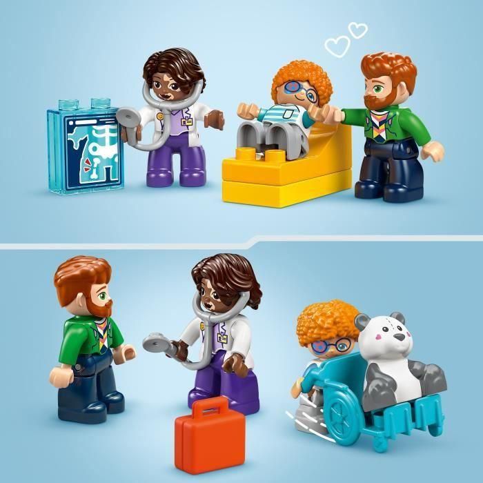 LEGO DUPLO My Town 10449 Primera visita al médico - Juguete de motricidad fina para niños de 2 años 2