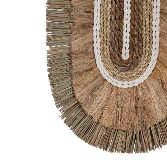 Mural Pared Fibra Natural Decoración 26 X 8 X 48 cm