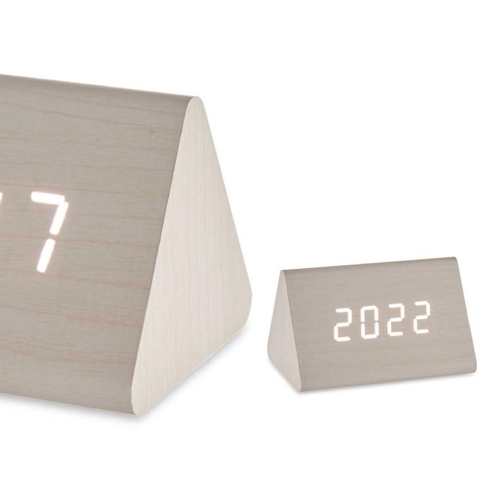 Reloj Digital Blanco Giftdecor 11.7x7.5x8 cm, Madera MDF y PVC, USB + 4xAAA (12 Unidades) 4 Reloj Digital Blanco Giftdecor 11.7x7.5x8 cm, Madera MDF y PVC, USB + 4xAAA (12 Unidades) 4