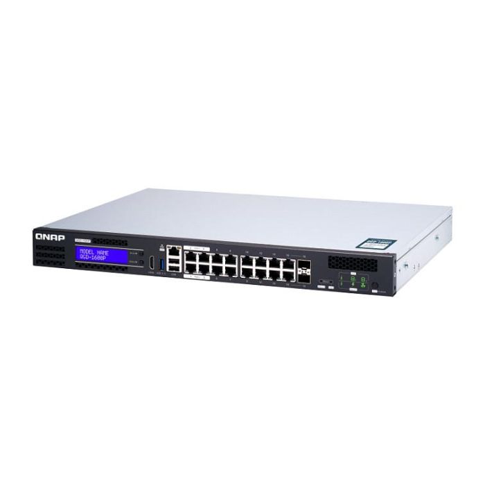 QNAP QGD-1600P-4G Switch Gestionado PoE 16+4 Puertos Montaje en Rack 1U