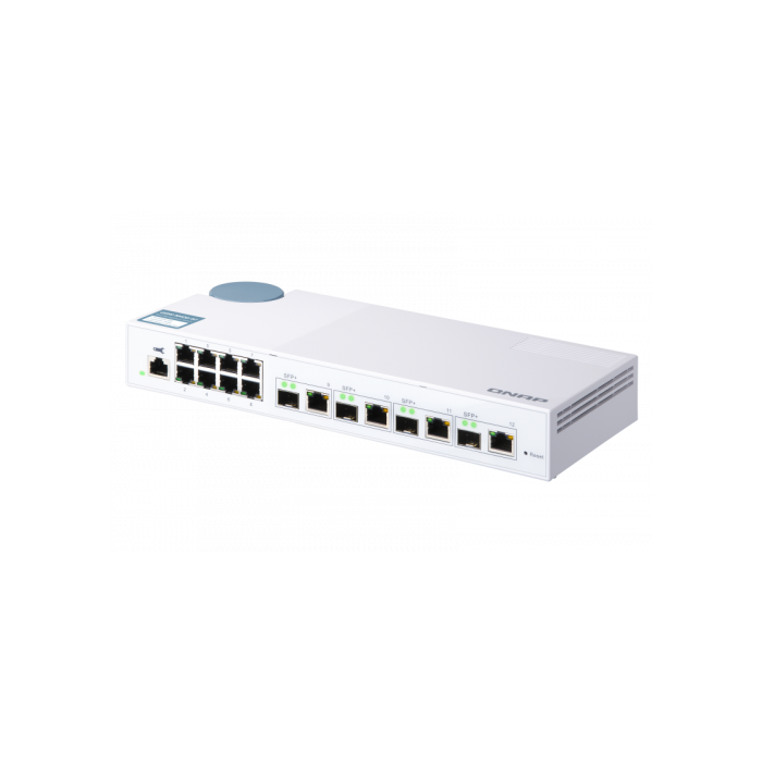 QNAP QSW-M408-4C Switch Gestionado L2 Gigabit Ethernet (10/100/1000) Blanco con 8 Puertos RJ-45 y 4 Puertos SFP 2