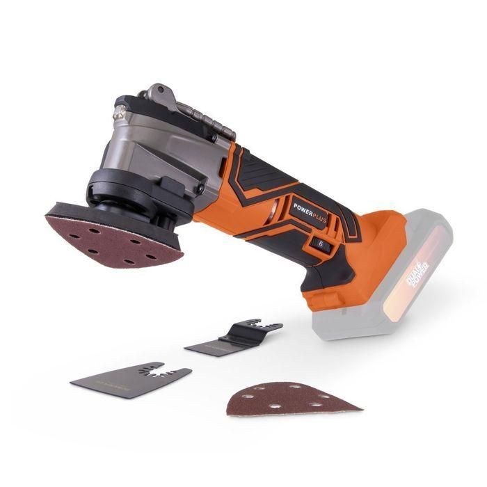 Herramienta multifunción inalámbrica de 20V + 5 Accesorios de doble potencia POWDP4060 - Entregado sin batería o cargador Herramienta multifunción inalámbrica de 20V + 5 Accesorios de doble potencia POWDP4060 - Entregado sin batería o cargador