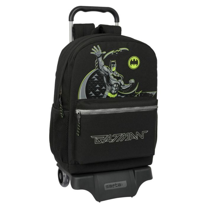 Mochila Escolar con Ruedas Batman Game over Negro 30 x 43 x 14 cm