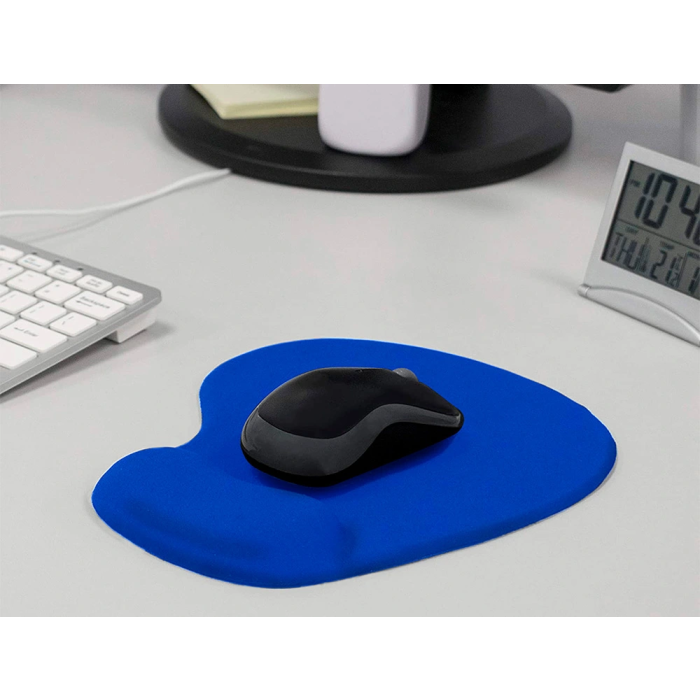 Q-connect Alfombrilla Ratón con Reposamuñecas de Gel, Azul, 190x230x20 mm 5 Q-connect Alfombrilla Ratón con Reposamuñecas de Gel, Azul, 190x230x20 mm 5