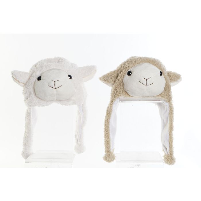 Gorro DKD Home Decor Poliéster Oveja Talla única 2 Piezas 2 Gorro DKD Home Decor Poliéster Oveja Talla única 2 Piezas 2
