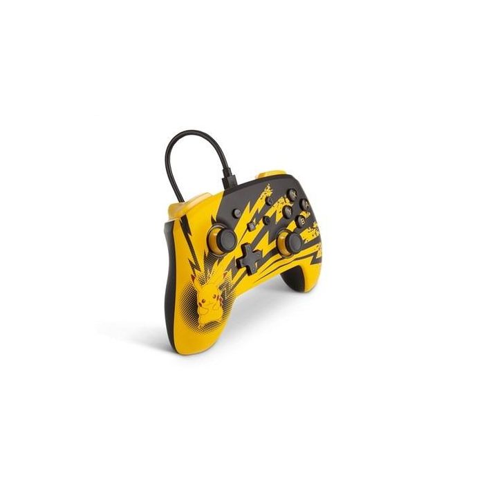 Mando con Cable PowerA Nintendo Switch Pokemon Pikachu Lightning - Licencia Oficial, Botones Asignables, Cable USB-C 3m - Ref: 1516985-01 1 Mando con Cable PowerA Nintendo Switch Pokemon Pikachu Lightning - Licencia Oficial, Botones Asignables, Cable USB-C 3m - Ref: 1516985-01 1