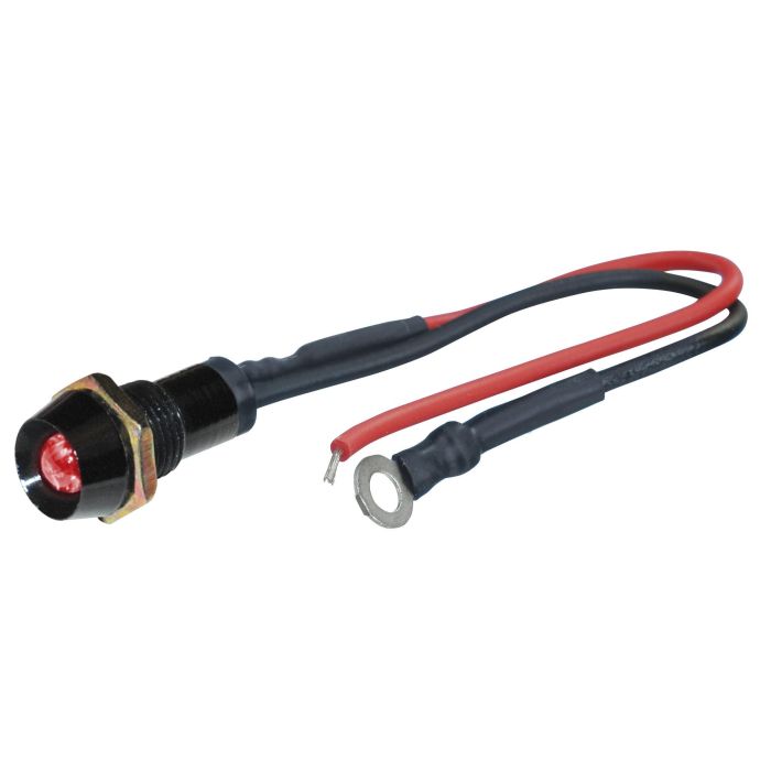 Foliatec FO33154 Luz LED Control Negra, Rojo 1 Pieza Diam. 10 mm