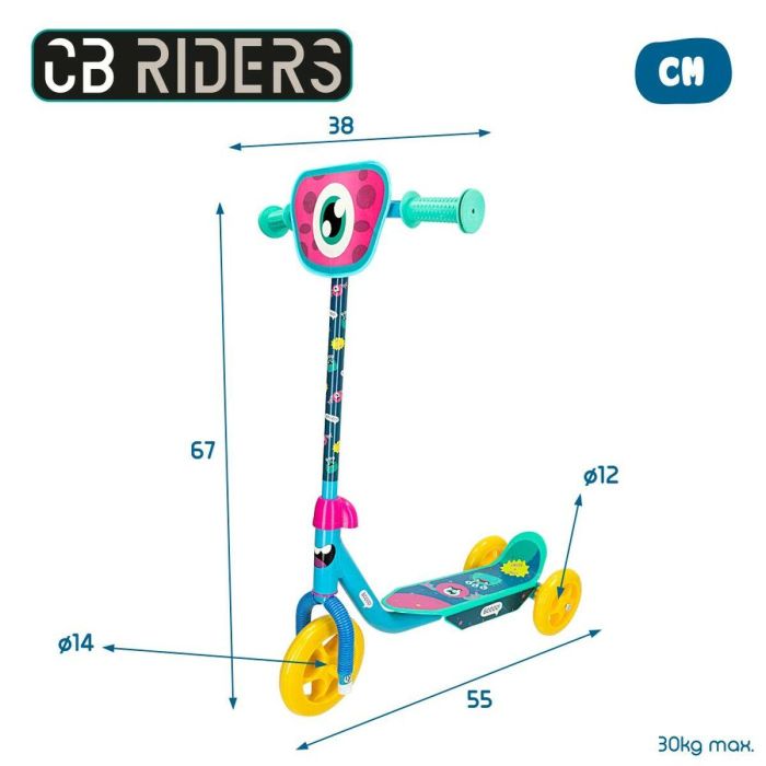 Patinete Colorbaby Monstruo (4 Unidades) 3