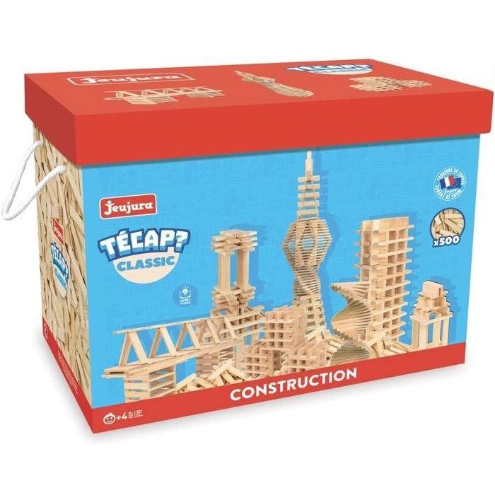 Jeujura Tecap? Classic - Juego de Construcción y Equilibrio con 500 Tablas de Madera Natural, a partir de 4 años 1 Jeujura Tecap? Classic - Juego de Construcción y Equilibrio con 500 Tablas de Madera Natural, a partir de 4 años 1