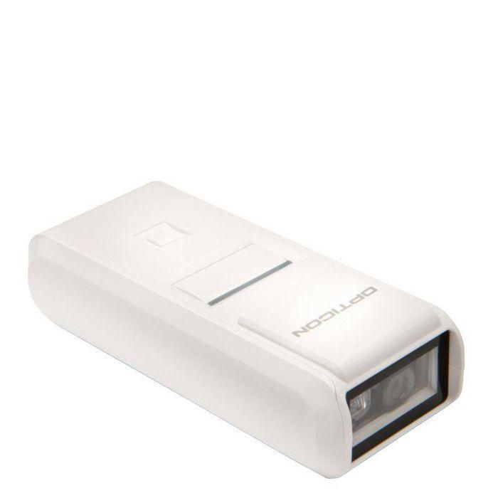 Opticon OPN-4000n Escáner 1D CCD Bluetooth iOS Android Windows Blanco 1MB Cable USB Correa 2