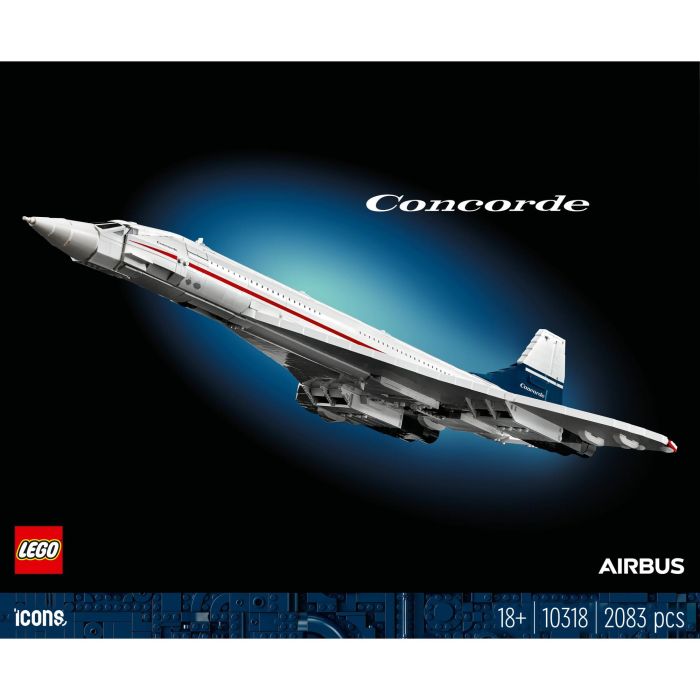 Lego AAAAN06836 Icons Concorde Kit de Construcción de Aviones para Adultos con Detalles Auténticos y 3 Modos 8