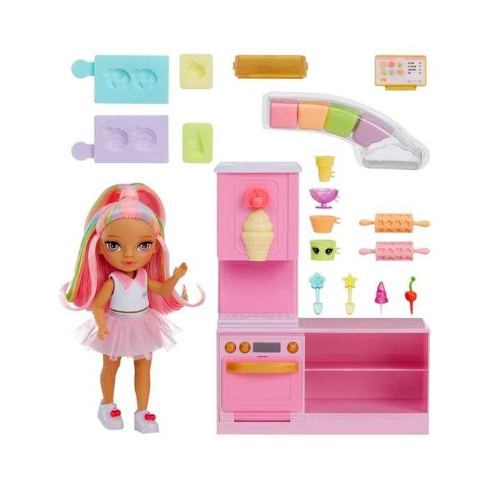 Set de juego rainbow high little dessert. tienda de dulces con kit de pasteleria con una muñeca exclusiva 20,3x29,20x13,46 cm 3 Set de juego rainbow high little dessert. tienda de dulces con kit de pasteleria con una muñeca exclusiva 20,3x29,20x13,46 cm 3