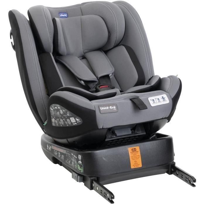 Silla de coche - CHICCO - UNICO EVO - Grupo 0/1/2/3 - I-Size - Reclinable - Reductor - Gris Negro 4 Silla de coche - CHICCO - UNICO EVO - Grupo 0/1/2/3 - I-Size - Reclinable - Reductor - Gris Negro 4
