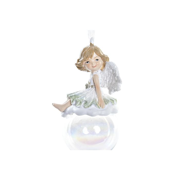 DKD Home Decor Decoración Colgante Navidad Tradicional, Resina y Cristal, Colores Blanco, Rosa y Verde, 4.5x4.5x8 cm, Pack 12 Unidades 2 DKD Home Decor Decoración Colgante Navidad Tradicional, Resina y Cristal, Colores Blanco, Rosa y Verde, 4.5x4.5x8 cm, Pack 12 Unidades 2