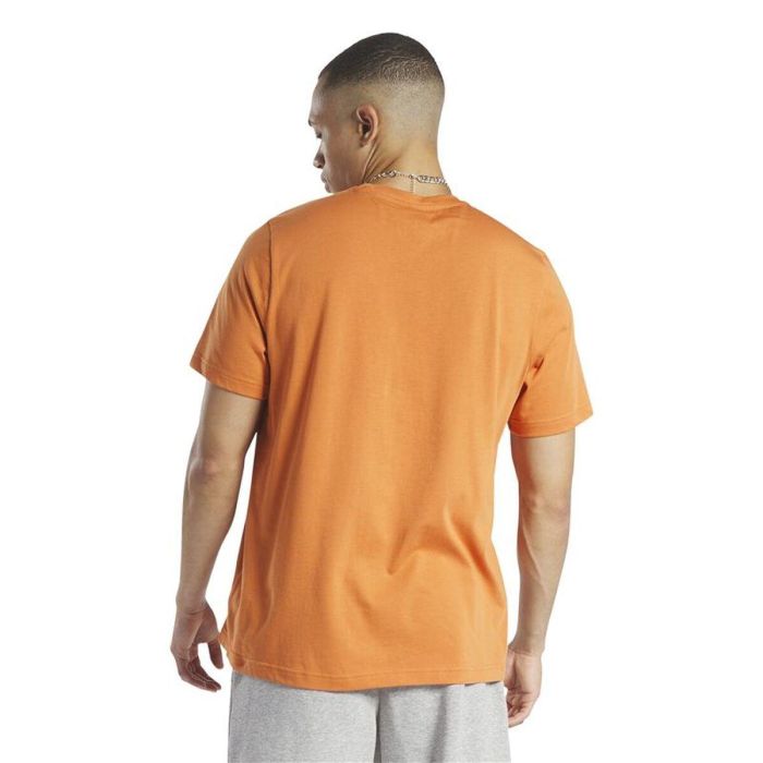 Camiseta de Manga Corta Hombre Reebok HS4884 Naranja 3