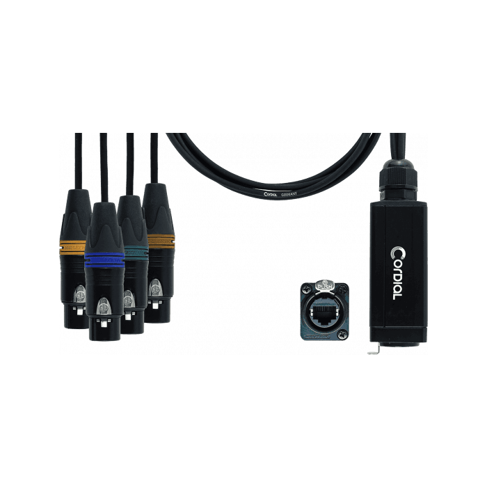 Adaptador Dmx - Rj45 4 Xlr Hembra 5 Puntos 70 Cm 2 Adaptador Dmx - Rj45 4 Xlr Hembra 5 Puntos 70 Cm 2
