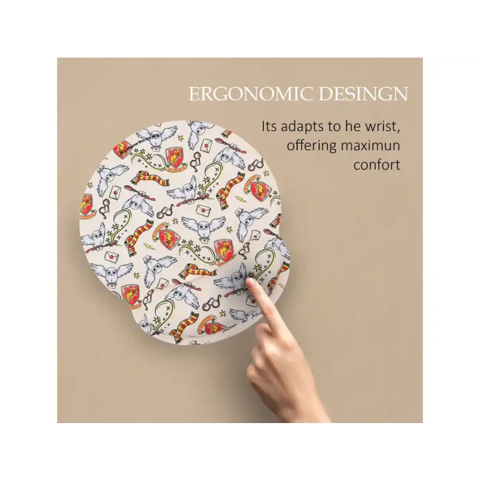 Wondee Alfombrilla Ratón Ergonómica Gel Harry Potter Hedwig con Reposamuñecas, Control Preciso y Antideslizante 5