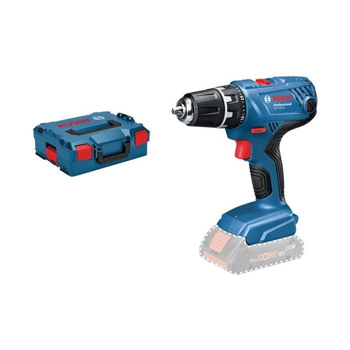 Bosch GSR 18V-21 Taladro Atornillador Inalámbrico Profesional 18V - Percutor, Desatornillar, Velocidad y Par Ajustable