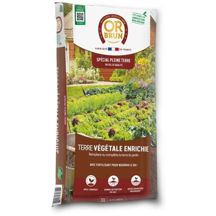 Tierra vegetal - MARRÓN ORO - OBRTVEG30N - 30 L