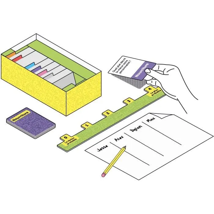 Megableu MEG1740252131870 Preguntas Locas para Amigos Juego de Fiesta Mayores de 14 Años Idioma Francés 2