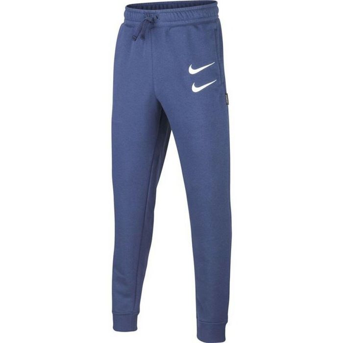 Pantalón de Chándal para Niños Nike Swoosh Azul oscuro Pantalón de Chándal para Niños Nike Swoosh Azul oscuro