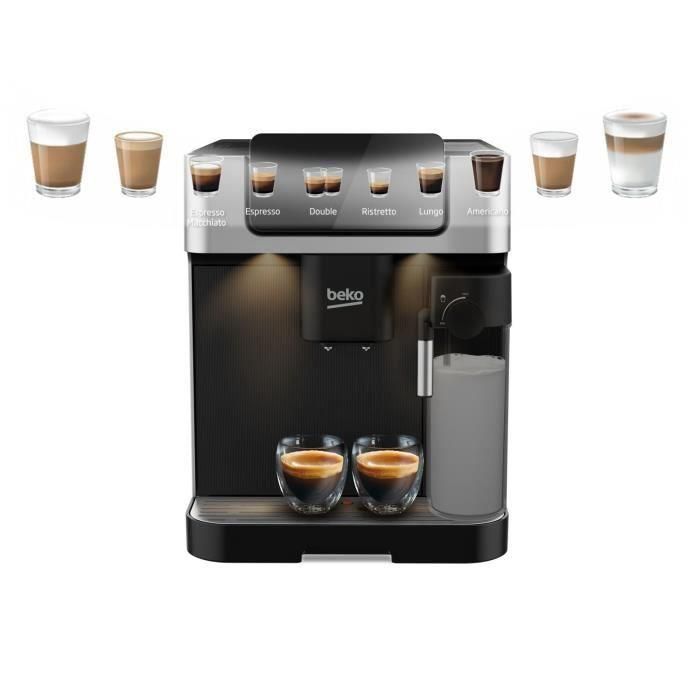 Cafetera con molinillo - BEKO - CEG7304X - 1350 W - 19 bares - Pantalla táctil a color 5 Cafetera con molinillo - BEKO - CEG7304X - 1350 W - 19 bares - Pantalla táctil a color 5