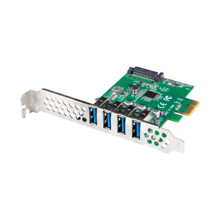 Lanberg Tarjeta PCI Express PCE-US3-004 USB 3.2 Gen 1 (3.1 Gen 1) Full-height/Low-profile