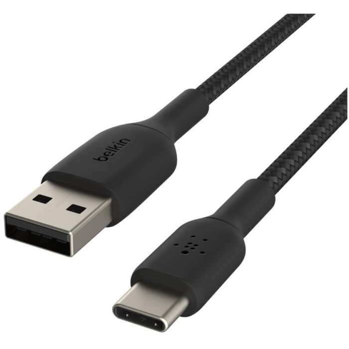 Belkin CAB002BT2MBK Cable USB-C a USB-A, Macho/Macho, Trenzado, 2m, Negro 0 Belkin CAB002BT2MBK Cable USB-C a USB-A, Macho/Macho, Trenzado, 2m, Negro 0