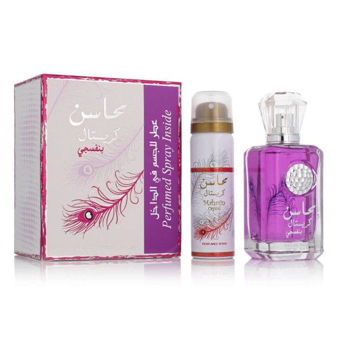 Lattafa Mahasin Crystal Violette Eau de Parfum 100 ml + Desodorante Spray 50 ml Lattafa Mahasin Crystal Violette Eau de Parfum 100 ml + Desodorante Spray 50 ml