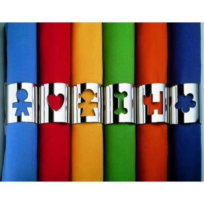 Alessi AKK10 M GIROTONDO Servilletero Hombre Acero Inoxidable 18/10 Diseño Homenos 1 Alessi AKK10 M GIROTONDO Servilletero Hombre Acero Inoxidable 18/10 Diseño Homenos 1