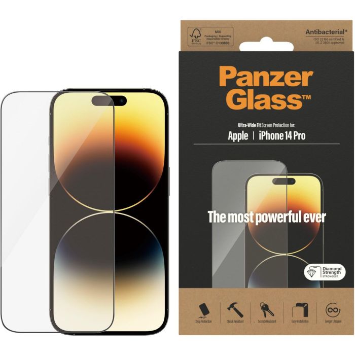 PanzerGlass Displayschutz iPhone 14 Pro | Ultra-Wide Fit 1 PanzerGlass Displayschutz iPhone 14 Pro | Ultra-Wide Fit 1