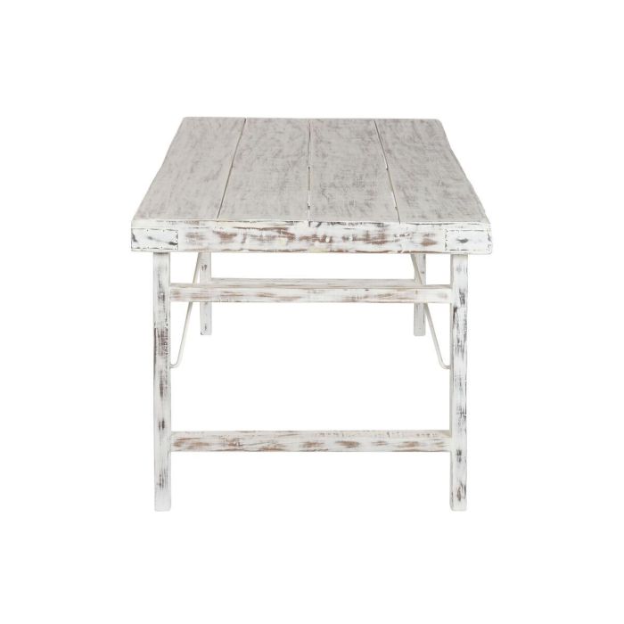 DKD Home Decor Mesa Comedor Plegable Vintage Blanco 90 x 76 x 182 cm 9