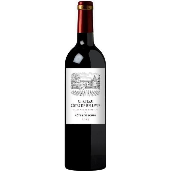 Château Côtes de Bellevue 2019 Côtes de Bourg - Vino tinto Burdeos