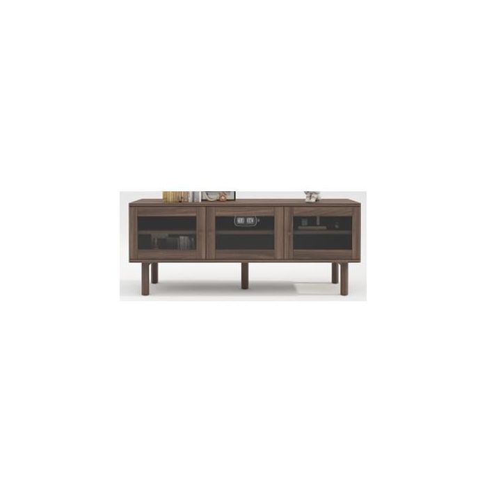 DKD Home Decor Mueble TV Moderno Kith 140 x 55 x 40 cm MDF y Cristal