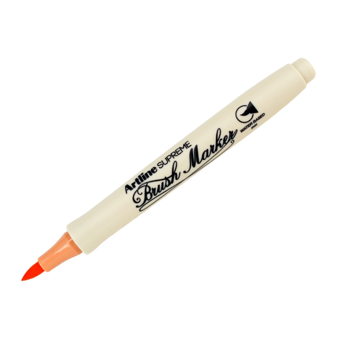 Artline Rotulador Supreme Brush EPFS Pintura Base Agua Punta Pincel Trazo Fino Ocre 2