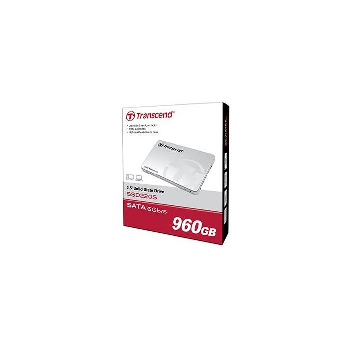 TRANSCEND SSD220S SSD 960GB intern 6.4cm 2.5Zoll SATA 6Gb/s TLC Aluminum case 1 TRANSCEND SSD220S SSD 960GB intern 6.4cm 2.5Zoll SATA 6Gb/s TLC Aluminum case 1