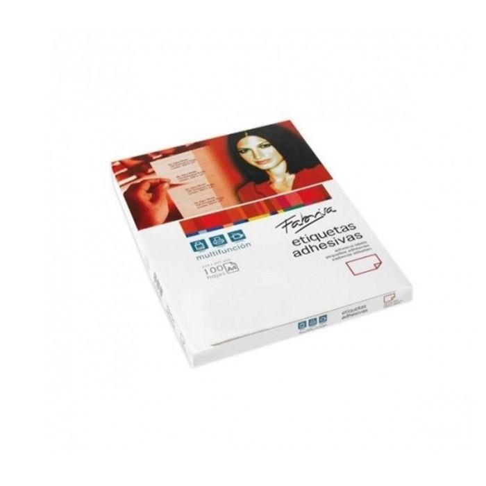 Fabrisa Etiquetas Adhesivas Multifunción 105x148 mm, 4 X 100H, Blanco