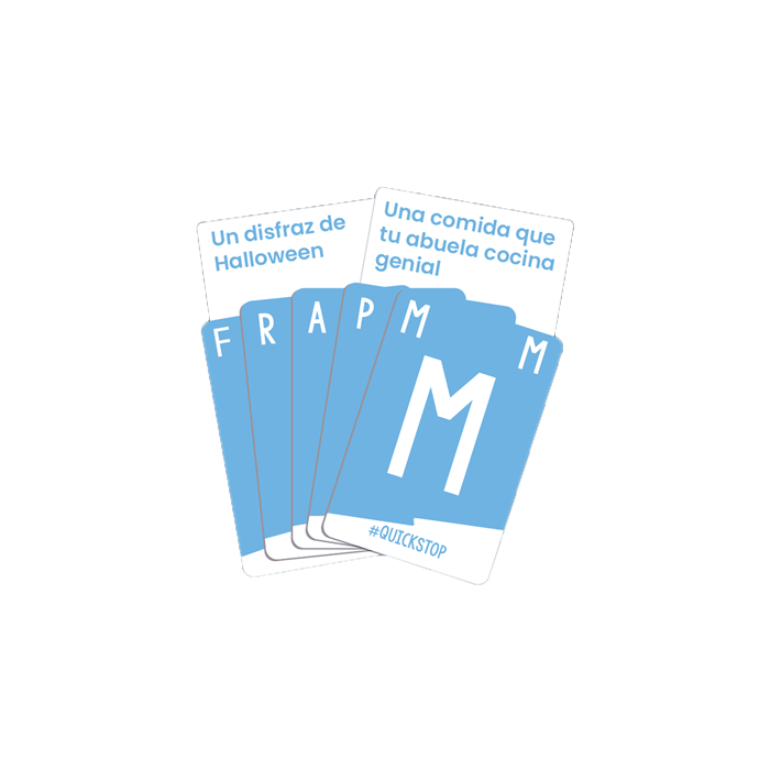 La Caja Juego Mesa Quick Stop Family LCQF01ES Juego de Mesa para 2-7 Jugadores a partir de 6 Años Duración 15 Minutos Español 2