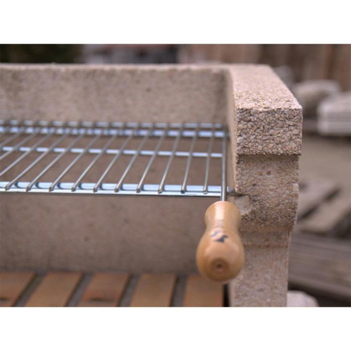 Parrilla para barbacoa extensible 50x40cm de acero zincado 1 Parrilla para barbacoa extensible 50x40cm de acero zincado 1