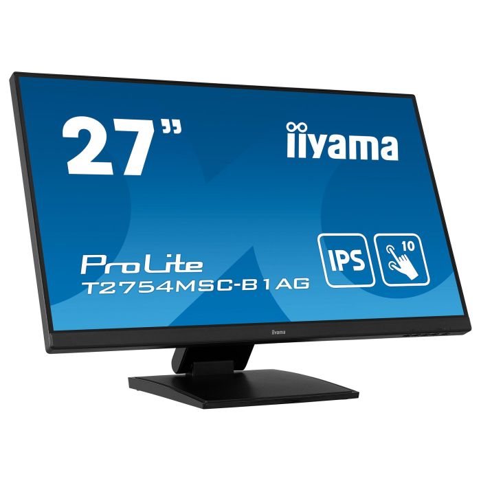 Iiyama T2754MSC-B1AG Monitor Táctil 27" Full HD IPS, 10 Puntos, Anti-glare, Negro, Altavoces Iiyama T2754MSC-B1AG Monitor Táctil 27" Full HD IPS, 10 Puntos, Anti-glare, Negro, Altavoces