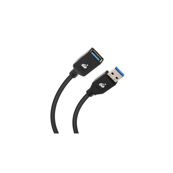 IOGEAR Cable Extensión USB 3.0 Macho a Hembra 0.3m 5Gbps 1