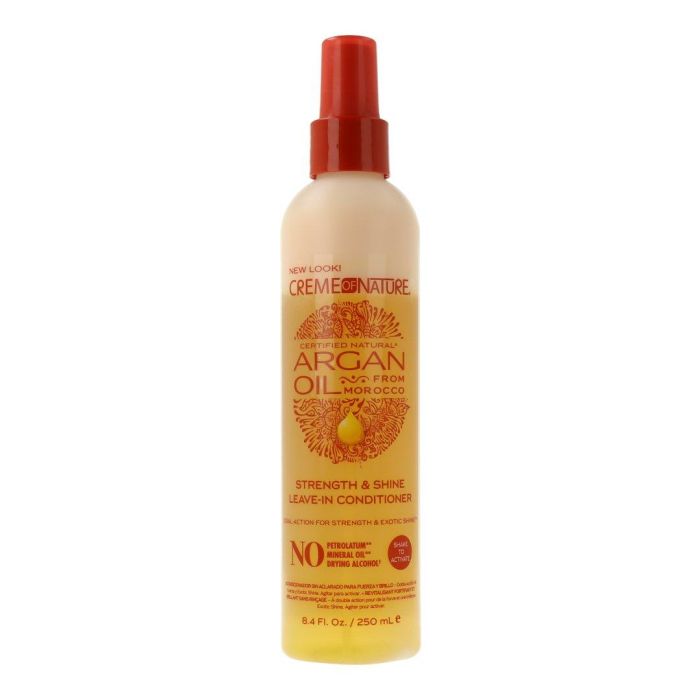 Creme Of Nature Argan Oil Strength & Shine Leave-In Conditioner 250ml | Acondicionador Sin Aclarado con Aceite de Argán