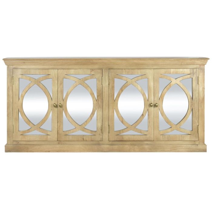 DKD Home Decor Buffet Toscana Madera Maciza de Mango Natural 200 x 45 x 90 cm 1