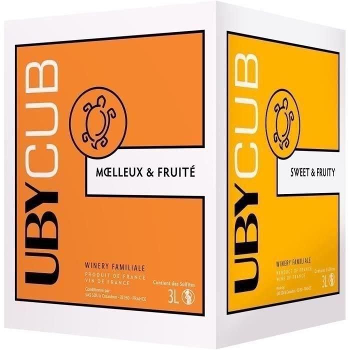 BIB 3L UBY CUB Côtes de Gascogne vino blanco dulce