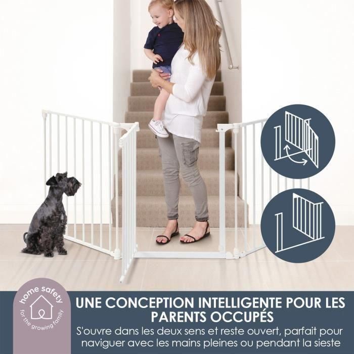 Barrera de seguridad infantil - Discovery 3 - DREAMBABY - 74,5 cm a 1,95 cm - Blanco 3 Barrera de seguridad infantil - Discovery 3 - DREAMBABY - 74,5 cm a 1,95 cm - Blanco 3
