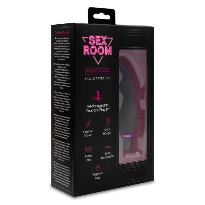 Vibrador clásico Dream Toys Sex Room Raunchy Kit Negro 1 Vibrador clásico Dream Toys Sex Room Raunchy Kit Negro 1