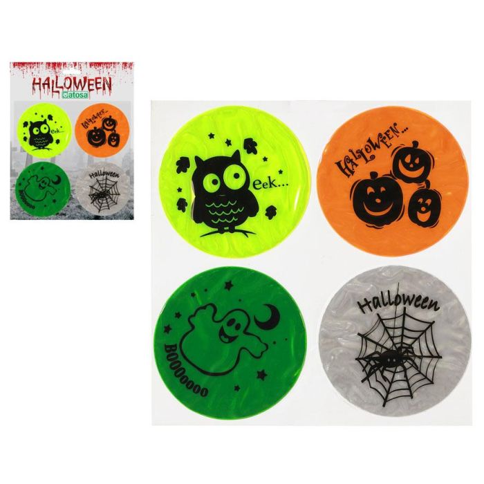 Plato Decorativo Halloween En 4 Colores 23cm