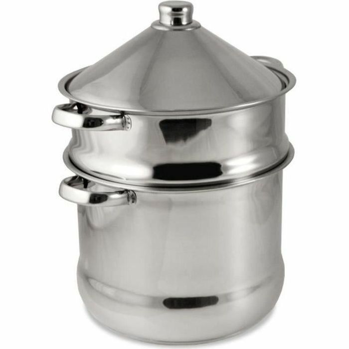 Baumalu Couscoussier Tajine Acero Inoxidable 9 Litros - Fondo Triple para Inducción Baumalu Couscoussier Tajine Acero Inoxidable 9 Litros - Fondo Triple para Inducción