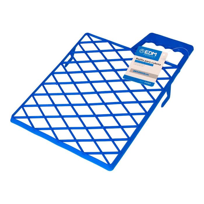 Edm Rejilla para cubeta plástico azul 26x20x3cm 0 Edm Rejilla para cubeta plástico azul 26x20x3cm 0