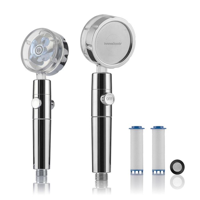Ecoducha con Hélice de Presión y Filtro Purificador Heliwer InnovaGoods 3 Ecoducha con Hélice de Presión y Filtro Purificador Heliwer InnovaGoods 3